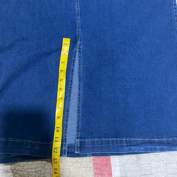 Blue Denim Maxi Skirt - Picture 3 of 4